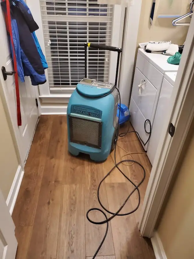 Commercial dehumidifier deployed for Flood Damage Cleanup in Belle Plaine